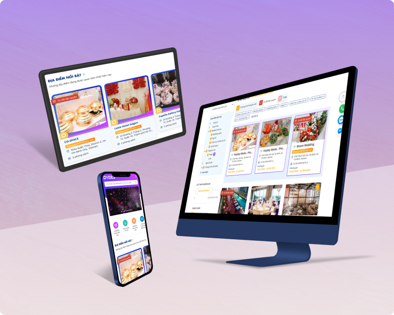 Virtual Desire Events product interface